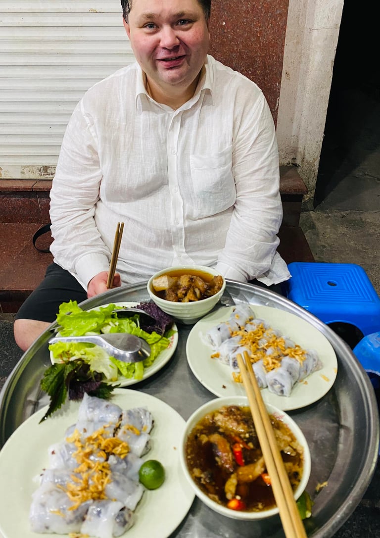 Stas w Wietnamie, street food