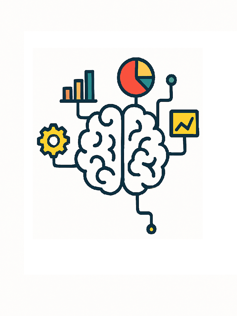 The Logo of Famous Udemy Course "Infographics Machine Learning" by Haris Jafri.