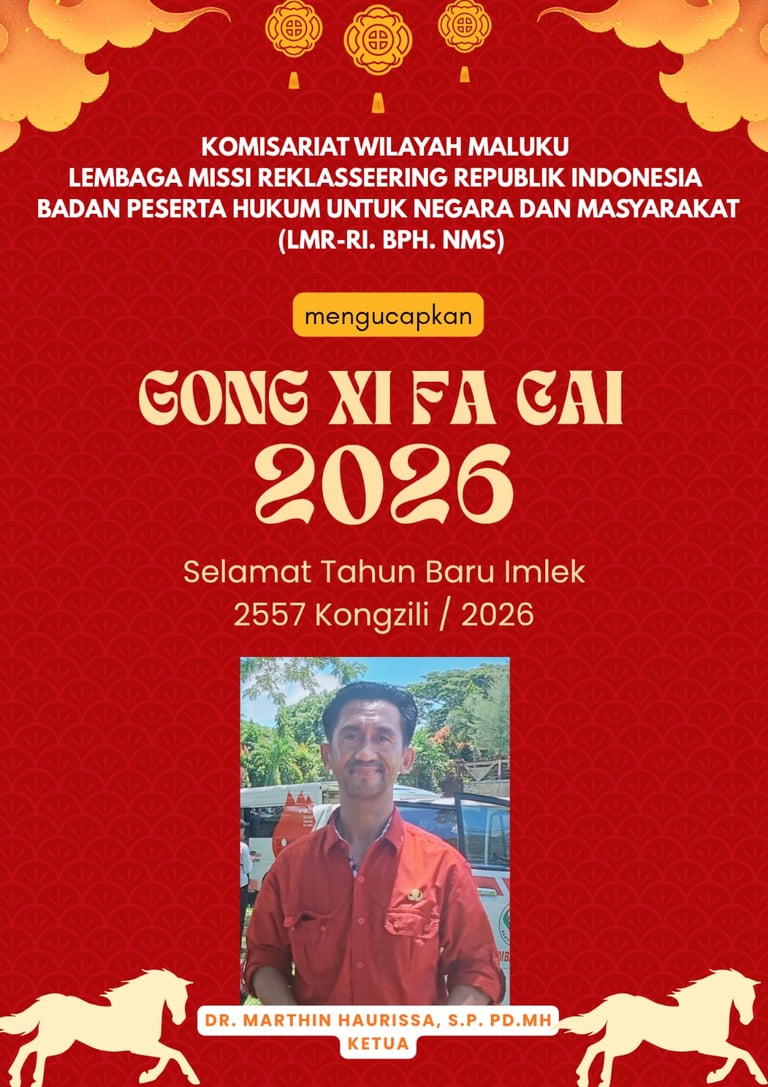 Ucapan dari Komisaris LMR-RI