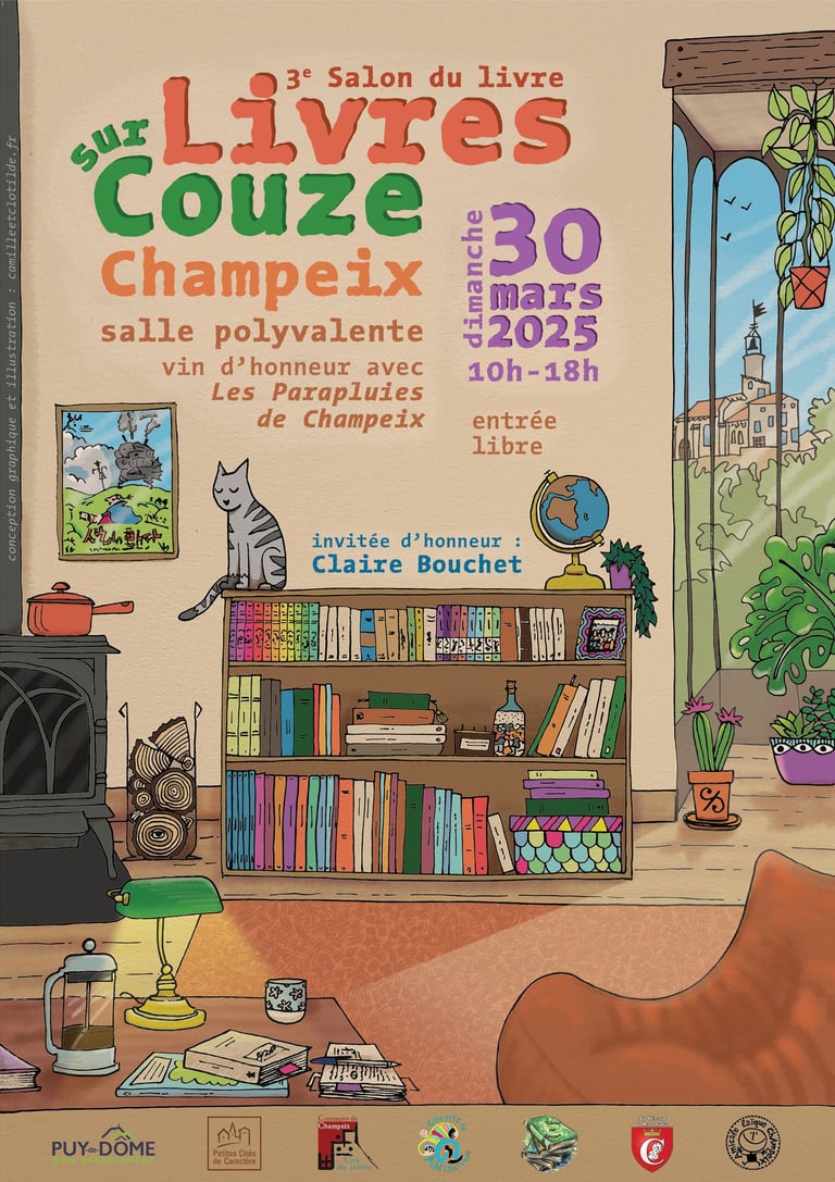 affiche salon du livre champeix 2025