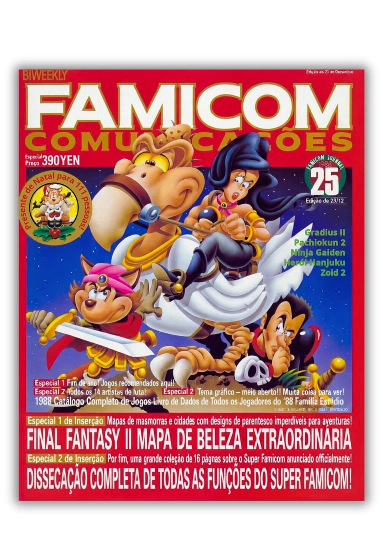 Revista Famicom Tsushin edição 25 de 23 dez 1988 sobre Super Famicom (Versão Traduzida para o portug