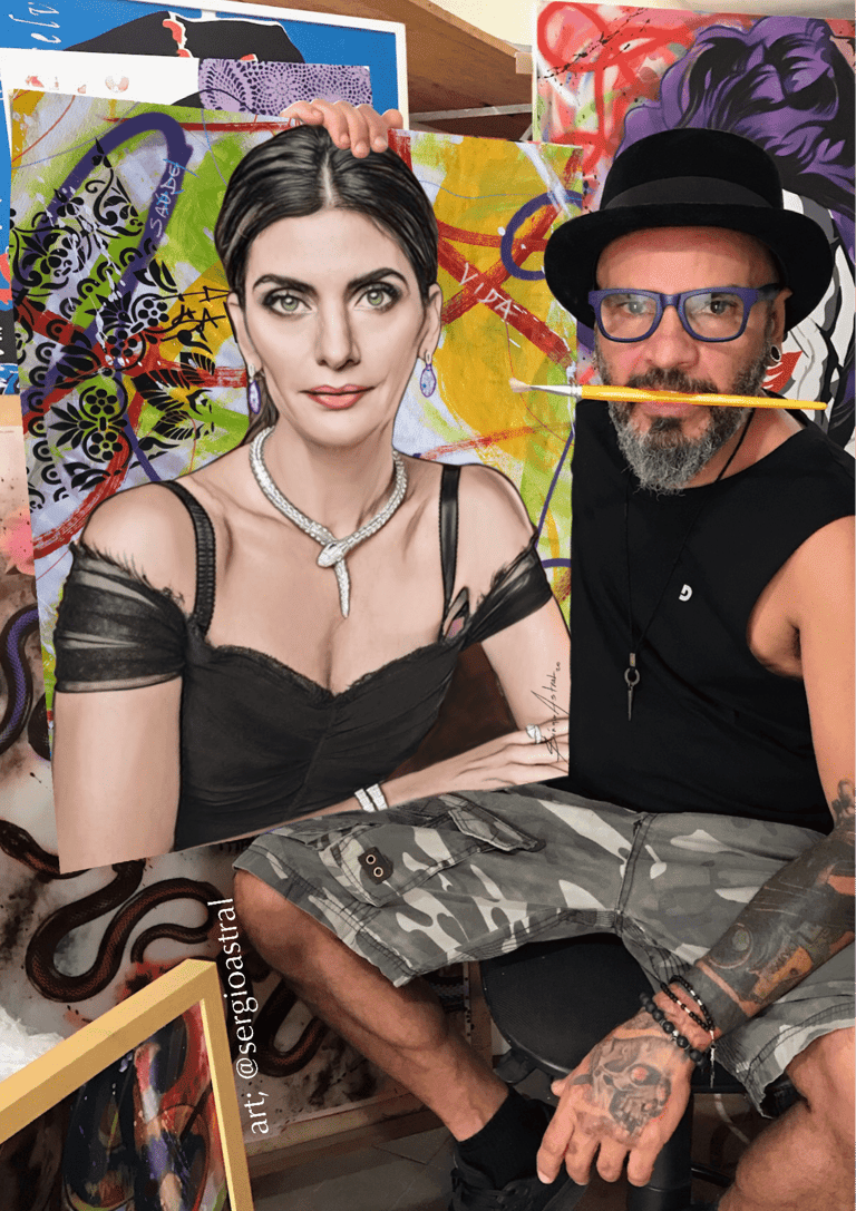 Quadro personalizado com cores vibrantes, trazendo vida à parede da sala de jantar.