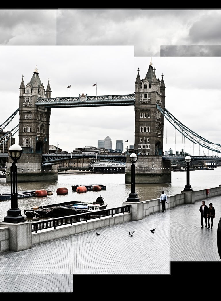 A joiner image of Tower Bridge in London