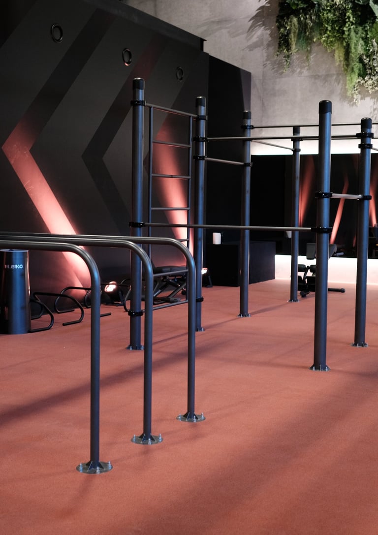 Equipements Workout Indoor dans une salle de sport