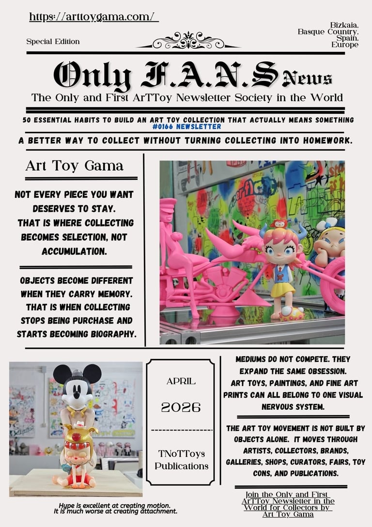 art toy newsletter by art toy gama collective for collectors