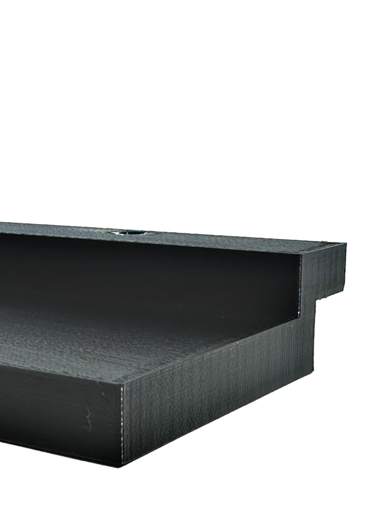 3D-Druck Plattenprofil schwarz