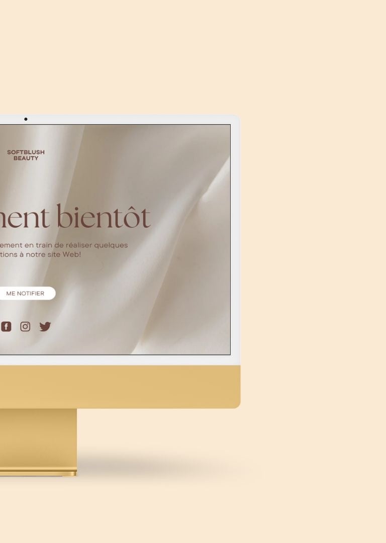 écran ordinateur avec couleur jaune