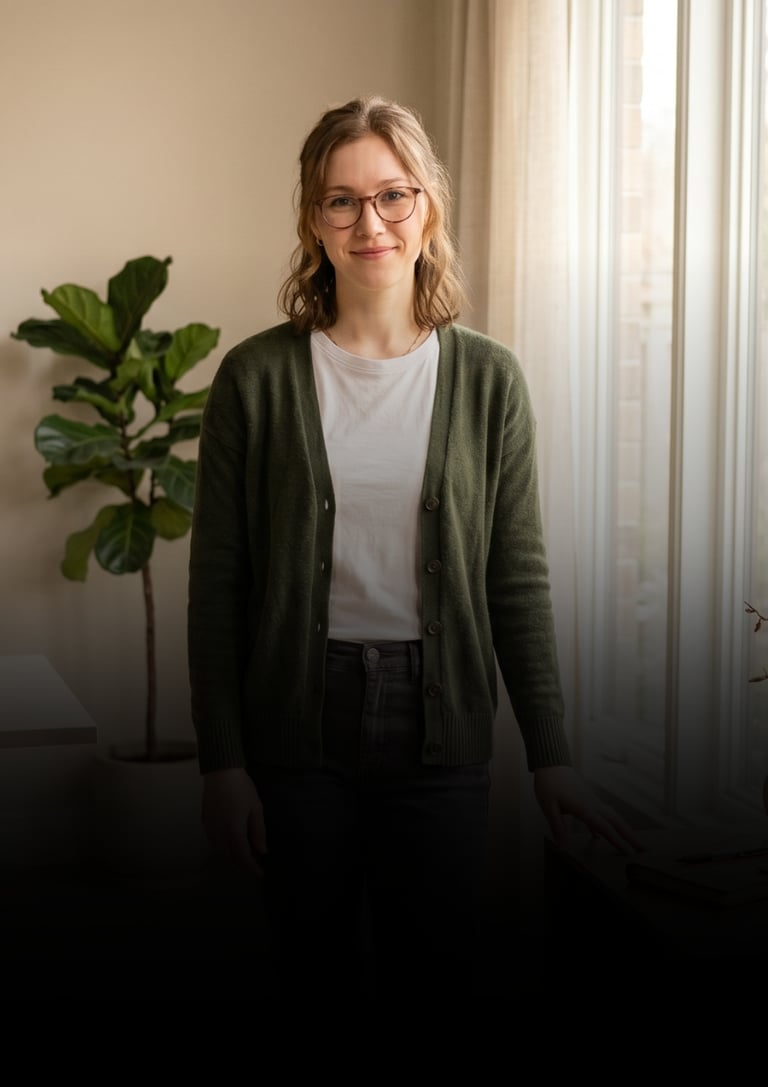 terapeuta se preparando para atender pacientes pela primeira vez