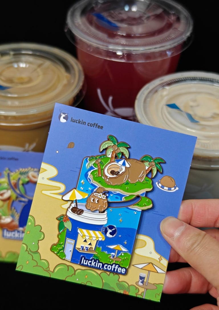 Event enamel pin designed for conference giveaways