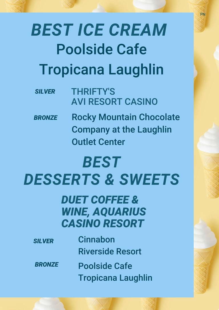 Best of Laughlin - Best Ice Cream, Desserts