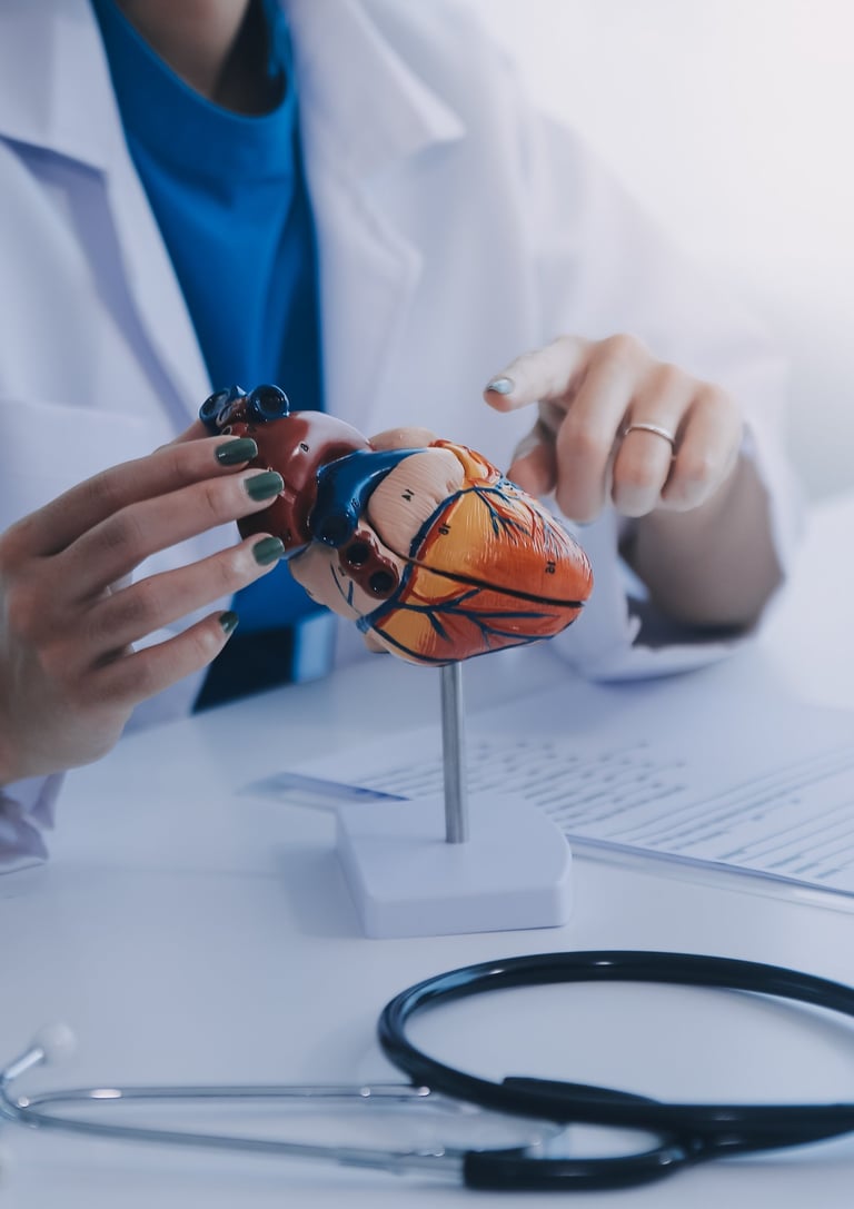 Consultas cardiológicas e diagnósticos realizados em consultório de cardiologia em Foz do Iguaçu