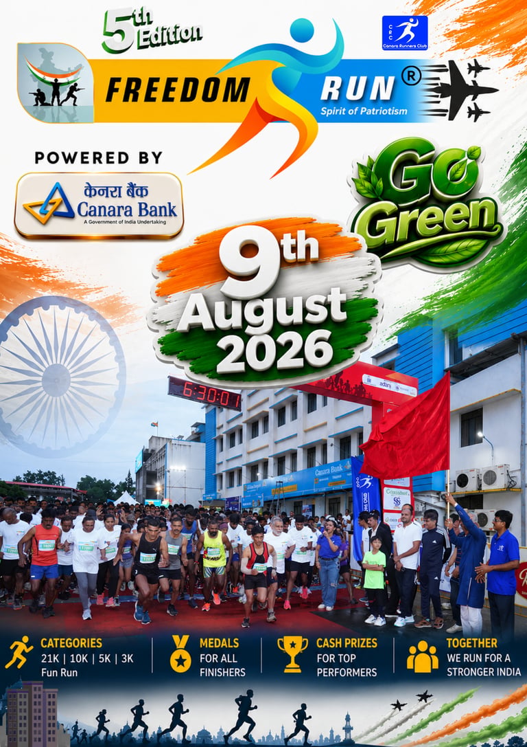 Freedom Run Manipal is on9th August 2026