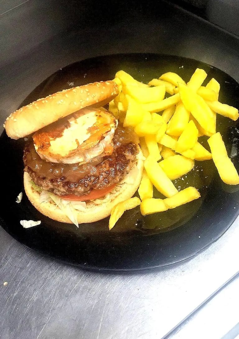 Hamburguesa caramelizada