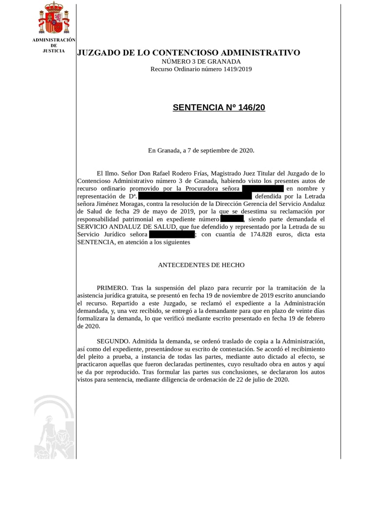 Condena de 25.000 € por retraso en una intervención urgente