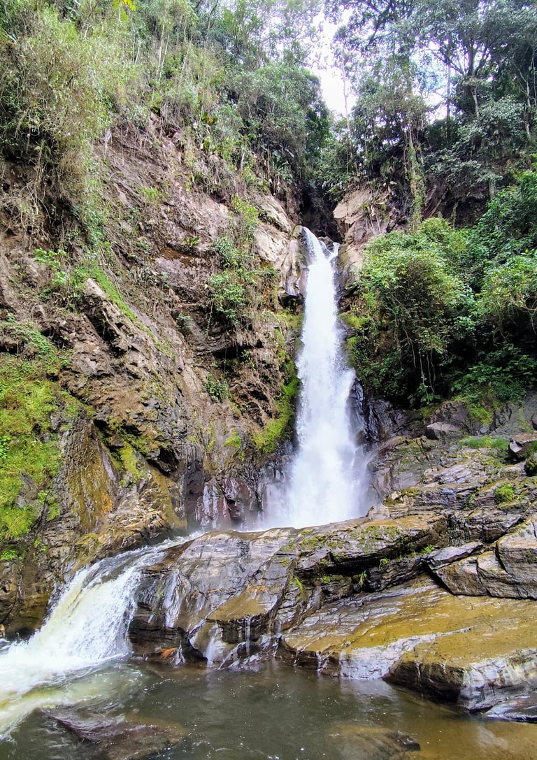 Cascada Alejandra en Anzoátegui Tolima, caminata suave y cascadas naturales