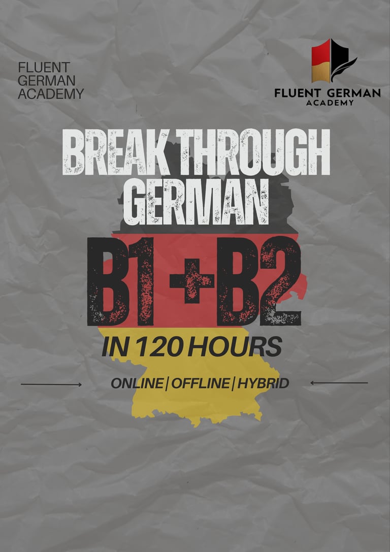 Best German Language Class Chennai B1 plus B2 Level Poster