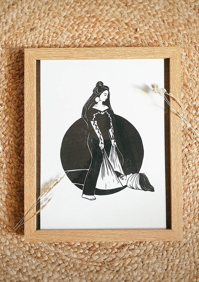 Affiche Illustration Soin Rebozo