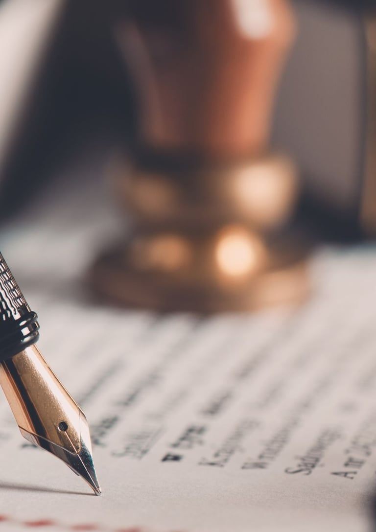 Signing real estate contracts and receiving expert legal assistance for buying property in Alanya