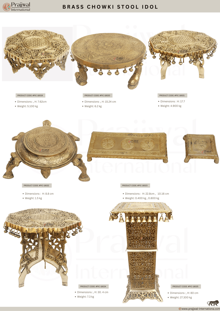 BrassChowki #DevotionalDecor #PoojaEssentials #HomeDecor #BrassCraft #SpiritualSpace #DivineDecor #T