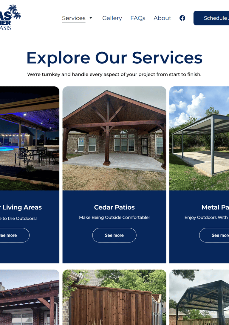 Screenshot Sample Texas Premier Oasis