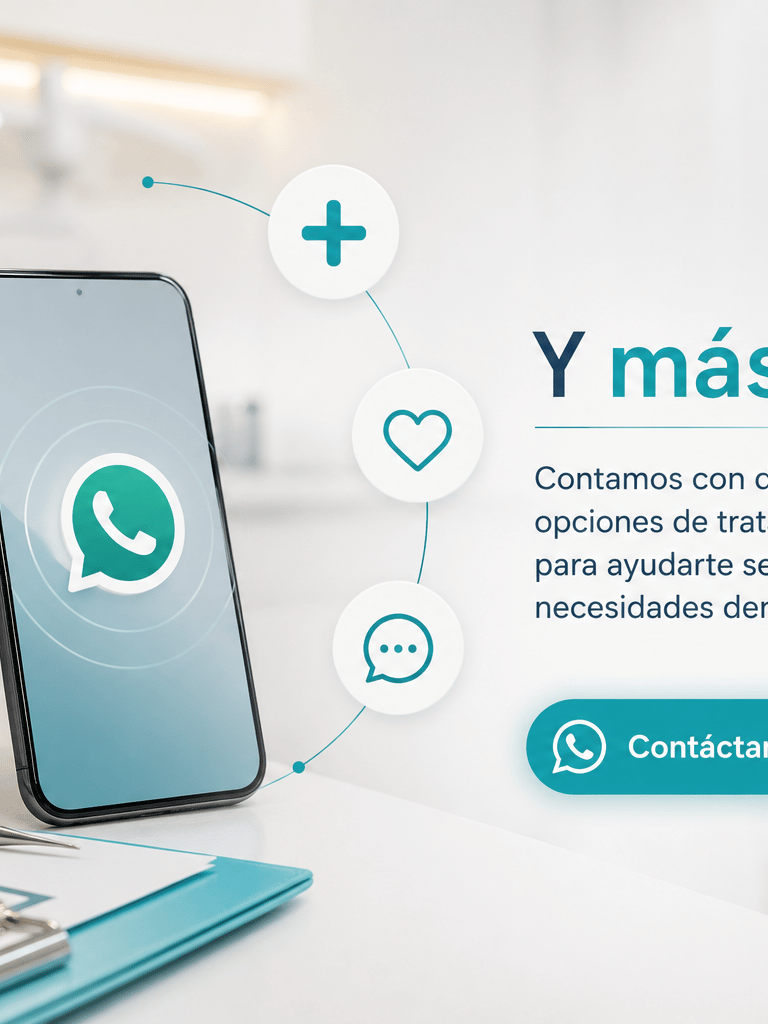 Contacto por WhatsApp de Klinik Dent para recibir información sobre tratamientos dentales y agendar una valoración.