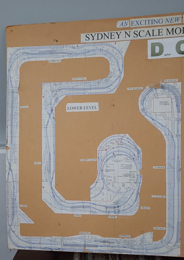 Lower level track plan for Blackfoot & New Meadows