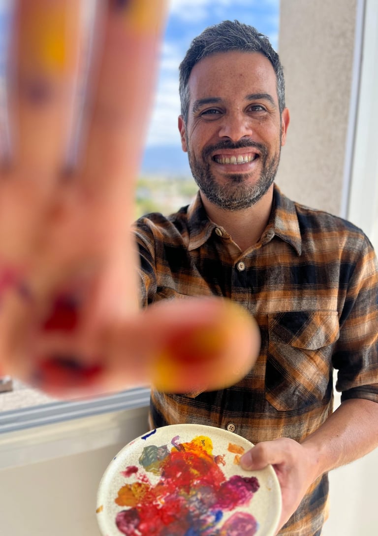 Dami Peralta, Andes Inspiration founder, professional mountain guide and multidisciplinary artist