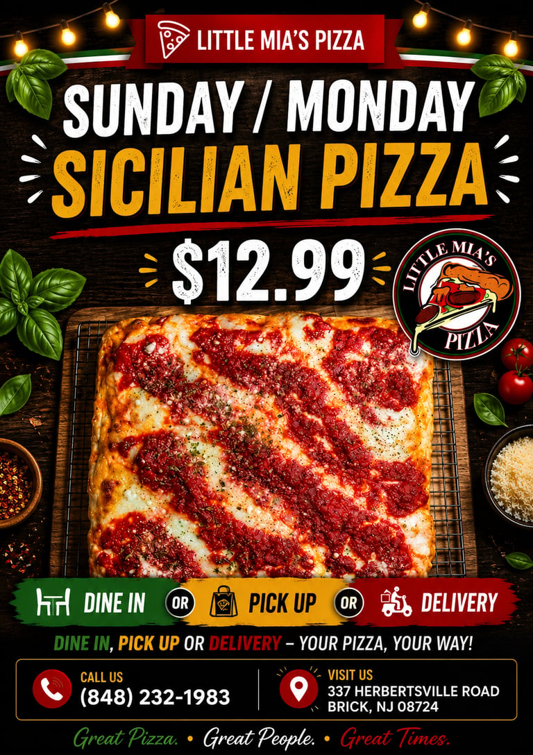 Specials | Little Mia's Pizza - Seaside Heights
