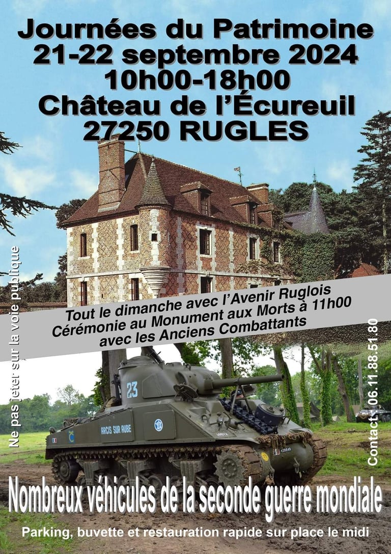 journées du patrimoine-Château de l'écureuil-Avenir Ruglois-commémoraion