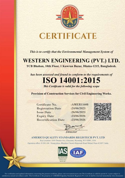 ISO certificate of Western Engineering