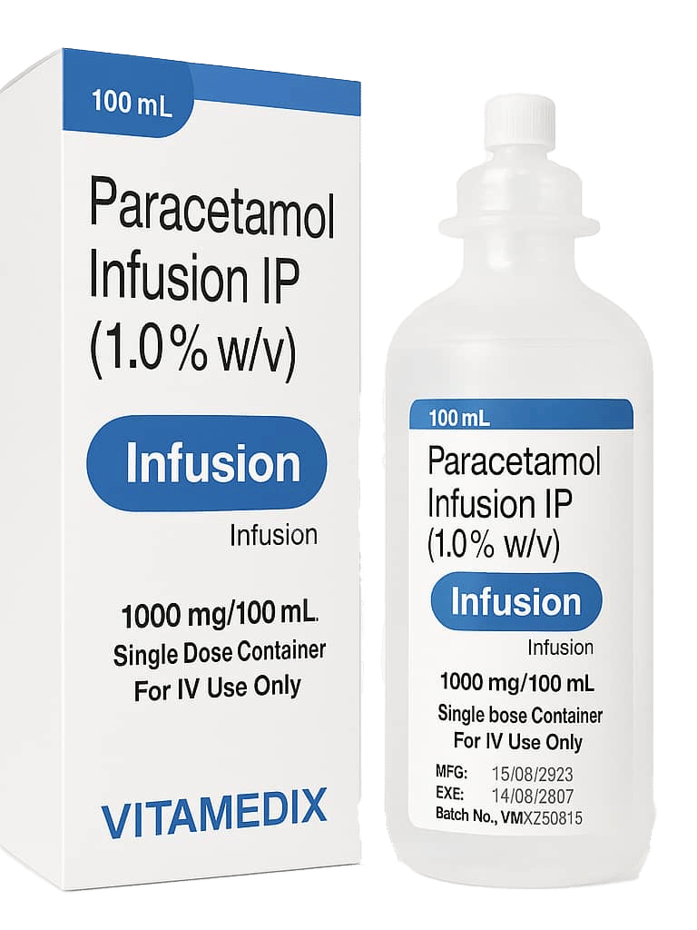 paracetamol infusion io