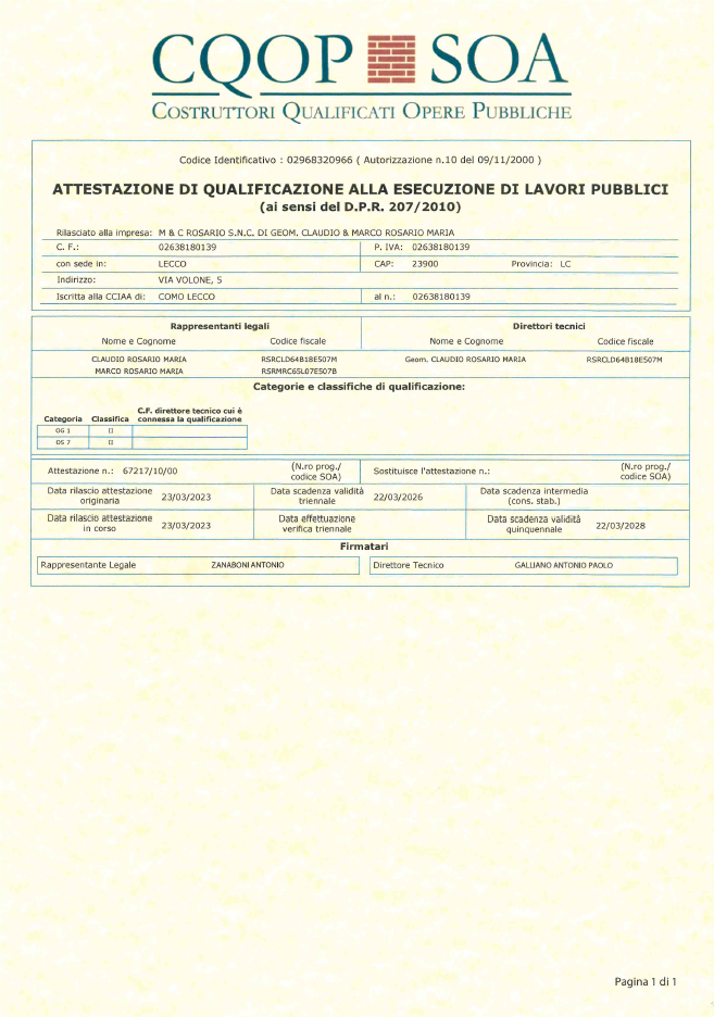 SOA lecco milano bergamo
