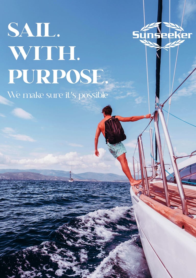Graphic Design for Yacht - Quantum Reach Graphic Designs - Sunseeker