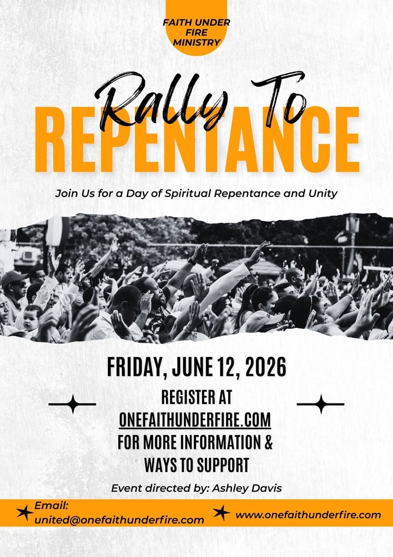 a flyer for a spiritual rally