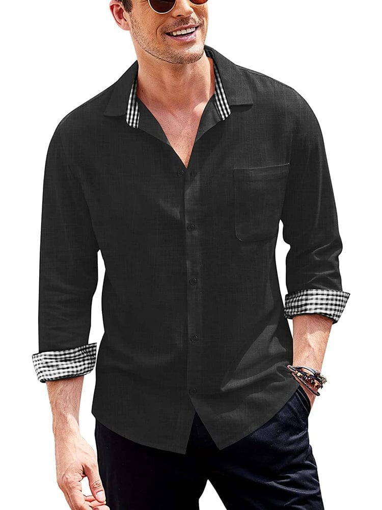 black long sleeve shirt