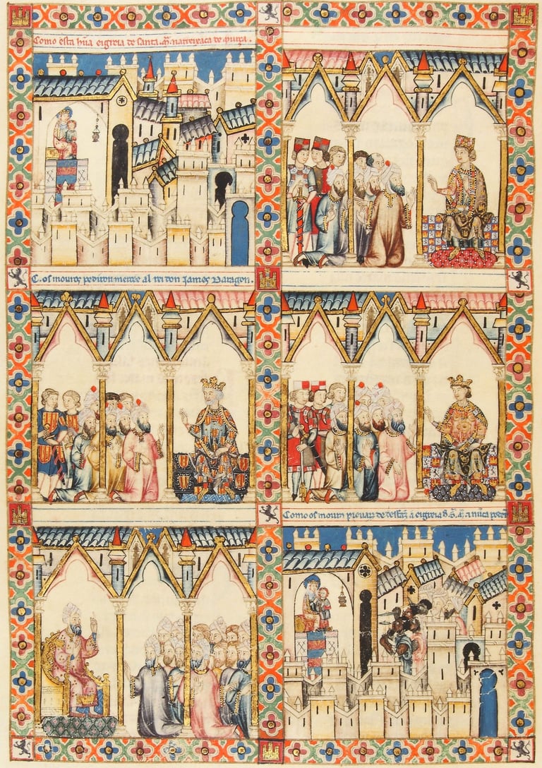 The "Cantigas de Santa María," composed during the reign of Alfonso X, includes a story about an ima