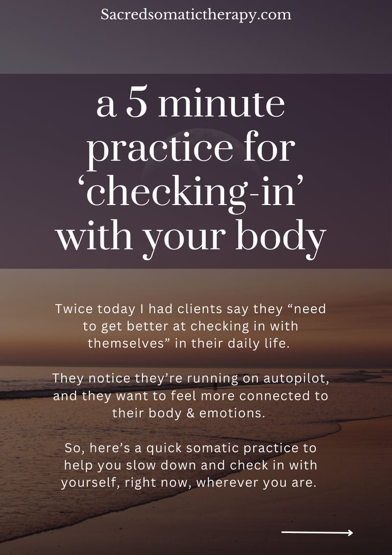 somatic practices at home