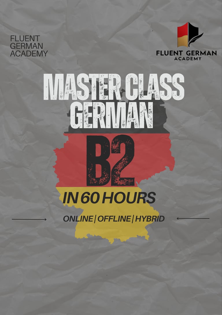 Best German Language Class Chennai B2 Level Poster