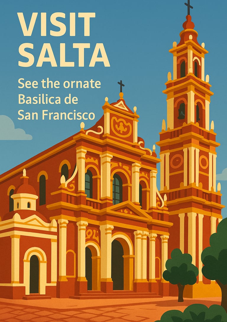 Basilica-San-Francisco-Salta-Illustration