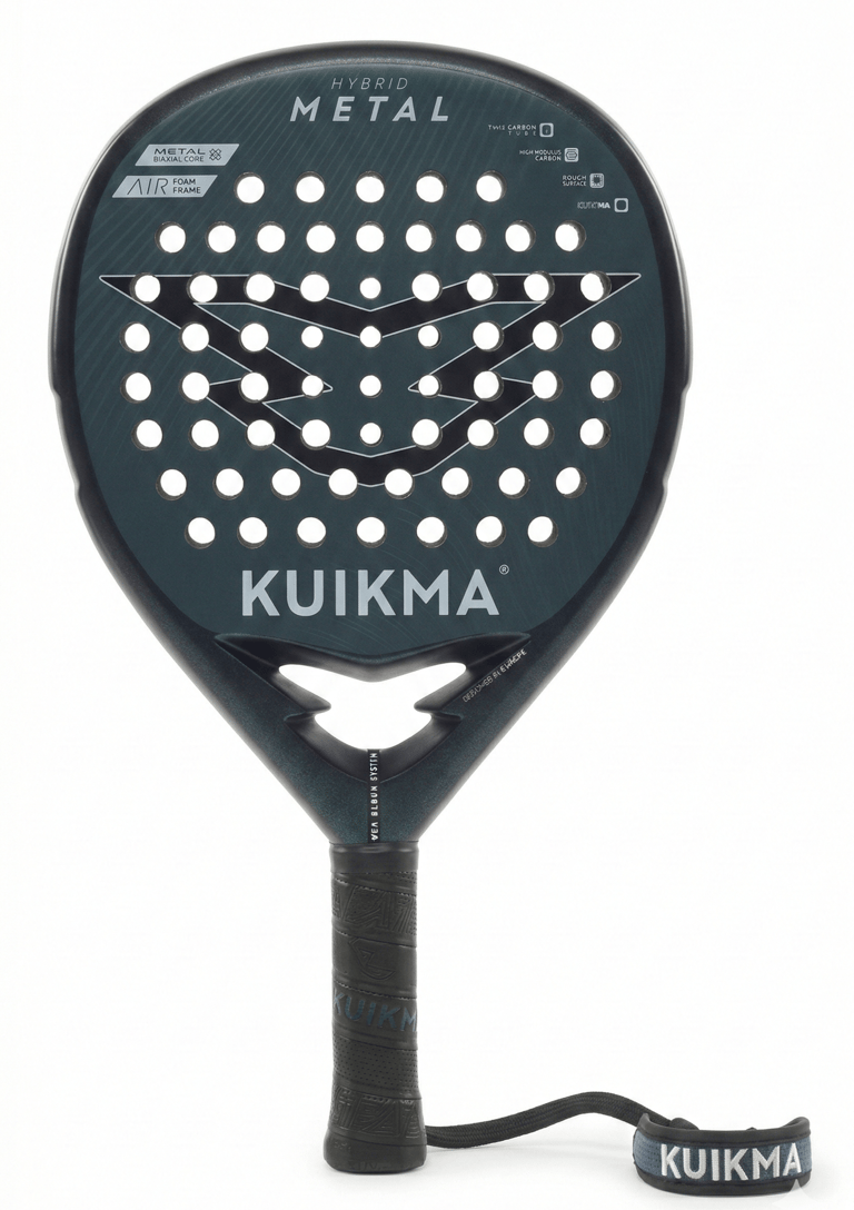Test et avis de la raquette Kuikma Hybrid Metal idéale pour soulager les douleurs au coude.