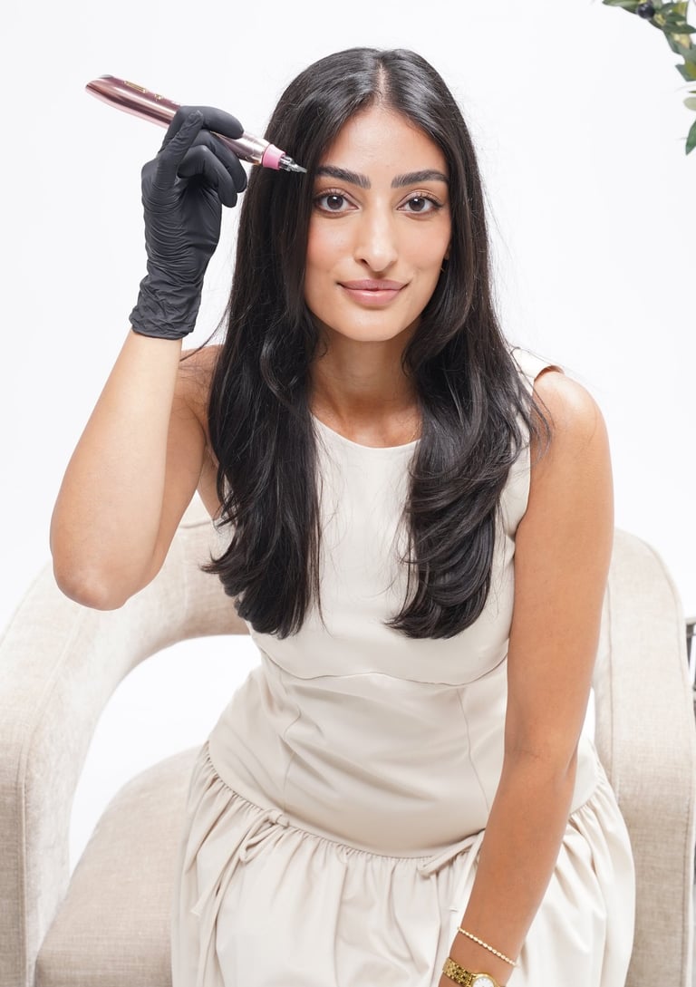 a woman in a white dress and gloves is holding a cell phone