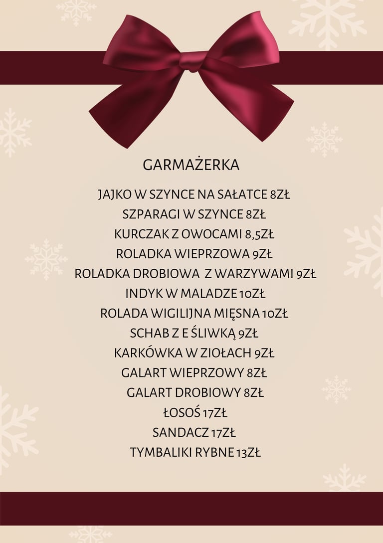 GARMAŻERKA WIGILIJNA