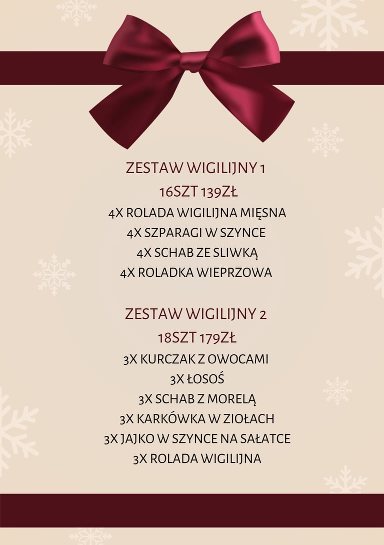 ZESTAWY WIGILIJNE