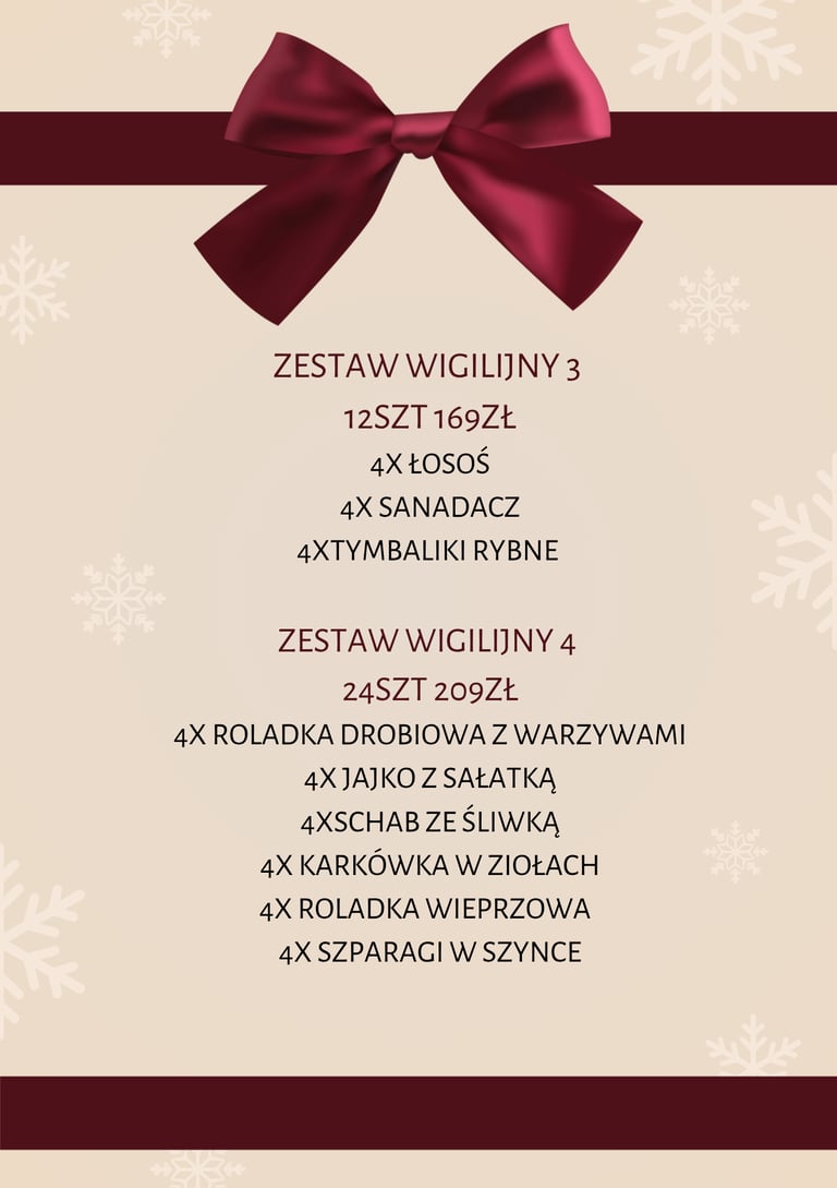 ZESTAWY WIGILIJNE