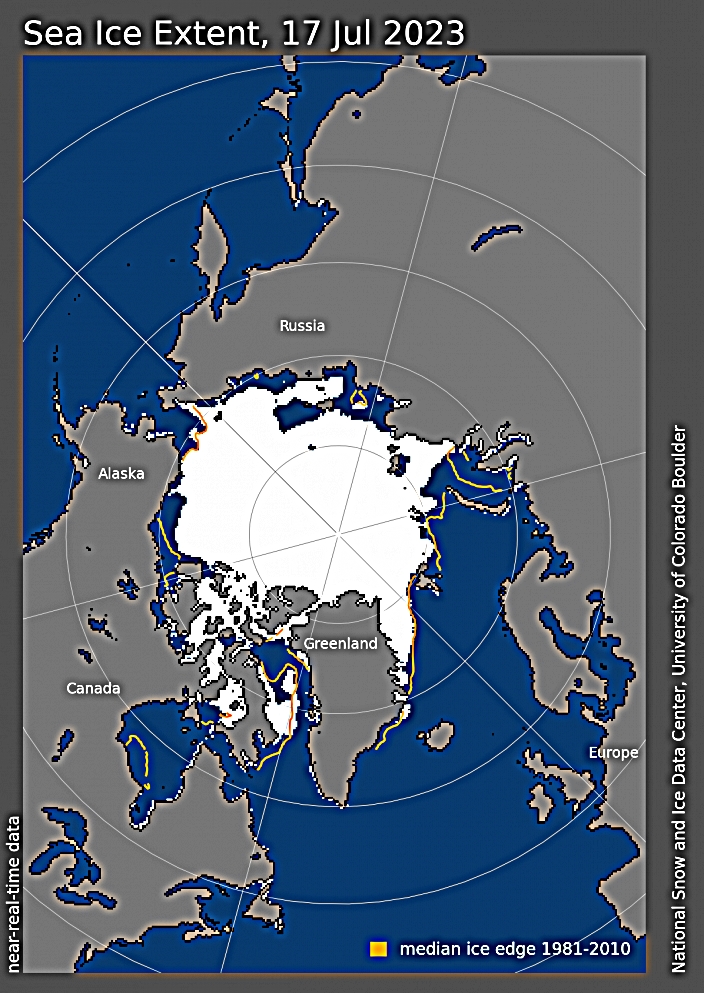Arctic sea ice June 2023
