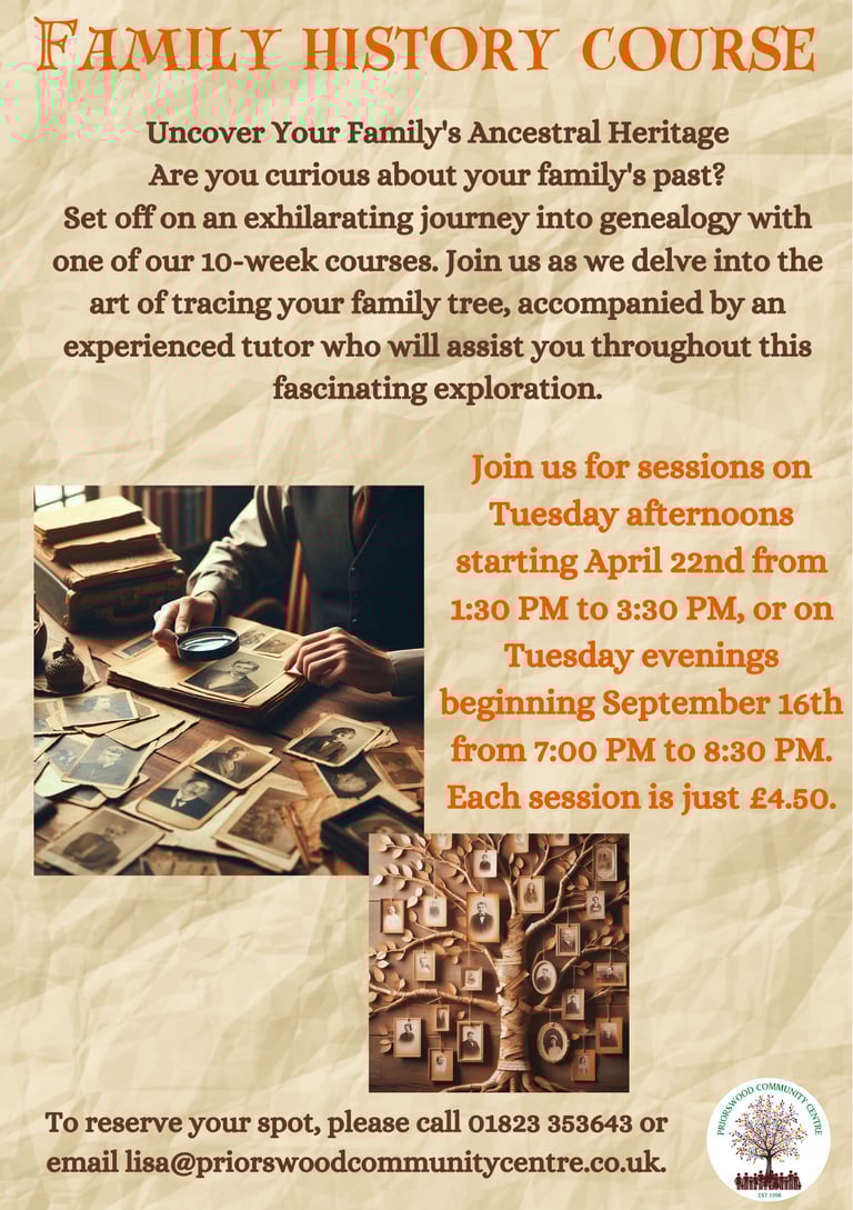 a family history course at the family history museum