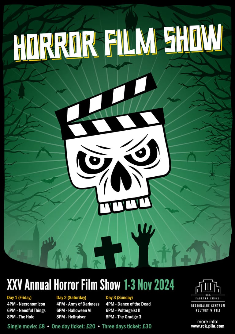 Horror Film Show poster design
