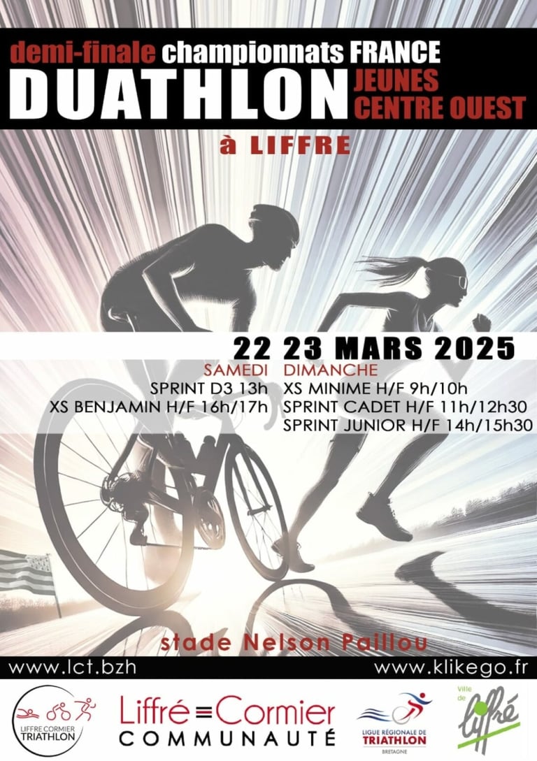 affiche duathlon