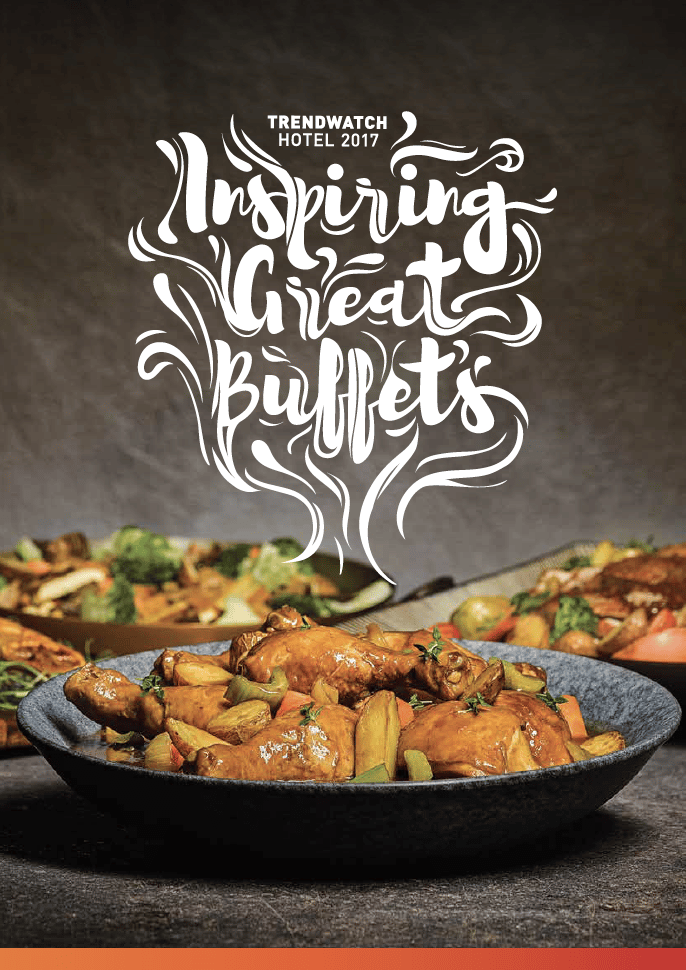 Cover of trend report entitled Trendwatch Hotel Inspiring Great Buffets