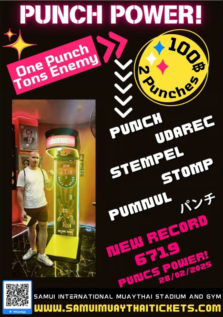 another One punch tons enemy as activity to test your punch power